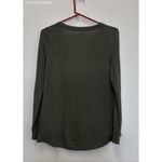 Loft Green Women's Modal Long Sleeve Blouse - Size Small Photo 4