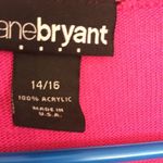 Lane Bryant Pink Knit bottom open cardigan Photo 3