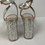 Steve Madden New Steve‎ Madden Size 10 Lasher Silver Rhinestone Platform Heels - Flaw* Photo 3