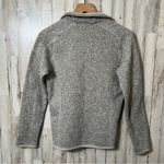 Patagonia Better Sweater Quarter Half Zip Sweater Heather Cream Womens Medium Photo 5