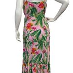 BB Dakota Steve Madden Frond Memories Coral Pink Floral Dress Women's Size M Photo 4