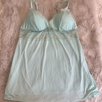 Pure‎ Beauty Lace Trim Babydoll Nightgown Women's Size 3X Aqua Blue Photo 0