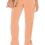 Lovers + Friends Lovers‎ + Friends Rafaella Paperbag Ruffle Waist Trousers Pants Tan Size Small Photo 0