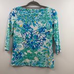 Lilly Pulitzer Juline Top Resort White in a Pinch size XS Boatneck 3/4 Slv Tee Photo 3