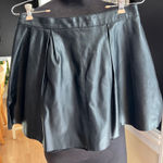 Clearance 50% off Forever 21 Faux Leather Skater Skirt, Size Jrs Med Black Photo 0