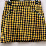 Forever 21  Black and Yellow Plaid Mini Skirt Photo 0