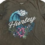 Hurley  Wave and Floral Tee in Brown Tie Dye and Blue Photo 1