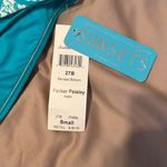 NWT sunsets brand size small turquoise and white paisley print bikini bottom Blue Photo 2