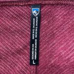 Kuhl Womens Virgin Wool Blend Long Sleeve Top Red Scoop Neck Pullover Size Large Photo 4