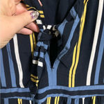 Abercrombie & Fitch  Romper Size XS Petite Shorts Striped Blue Yellow Jumper Photo 2