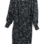 All in Favor  size small long sleeve‎ bodycon dress black cream speckled print Photo 0