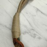 Vintage Rope Hammered Metal Belt Small (S) Boho Braided Artisan Statement 🌾 Brown Photo 6