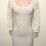 Bebe  bodycon dress nude undertone ivory top woman size M/L nice material thick Photo 0