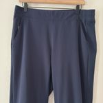Athleta  Brooklyn Jogger Elastic Waist Pockets Stretch Navy Blue Size 12P Photo 4