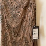 Adrianna Papell ADRIANNA PAPPEL 091880660 Nude Buff Beaded Overlay Cap Sleeveless Lined Maxi Dress $300 NWT 10 Photo 5