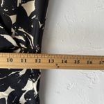 William B Dress Womens 4 Black White Floral Silk Sleeveless V Neck Made USA Photo 4