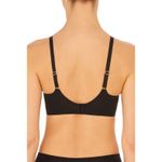 Natori  724332 black cafe side effect mesh unlined underwire bra 30G NEW Photo 5