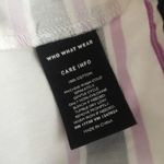 Who What Wear  Target Sleeveless Striped Button Front Romper Small Purple White Photo 7