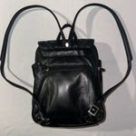 wilson's leather  • Genuine Leather Vintage Black Small Bagpack Multiple Pockets Photo 2
