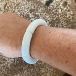 NWT White acrylic tube bracelet Photo 2