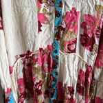 Free People  Floral Button Down Shirt - Pink, Blue, Cream Photo 7