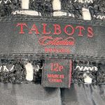 Talbots  Tweed Open Cropped Black White Jacket Size 12P Photo 6