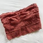 Aerie Lace Bandeau Bralette in Rust size XS Photo 0