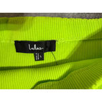 Lulus NWT  Size Large Lime Green Ribbed Bodycon‎ Skirt Y2K Neon Stretch Midi Photo 3