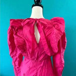 ZARA New with tags  Pink Eyelet Embroidered maxi Dress in size small Photo 3