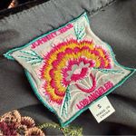 Johnny Was Sisilia Floral Embroidered Velvet Top Black Sz S Photo 9