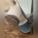 Miu Miu Rare HTF  Silver Lurex Knit Tech Fabric Glitter Heels Booties Size 38 US8 Photo 5