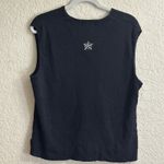 Woolrich  Womens Black Snowman Snowflake Zip Up Vest Sweater Size Large Photo 7