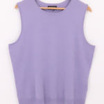 Sutton Studio Sleeveless Knit Sweater Vest Womens Career Lavender NWOT Size M Purple Size M Photo 0