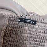 ZARA Beige Leather Tube Top Photo 5