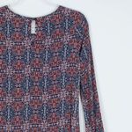 Xhilaration  Womens Long Sleeve Geometric Mini Dress Size S Crochet Cuffs Boho Photo 6