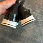 ALDO  casual sneakers black with gold metallic design size 7.5 Photo 4