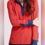 Free People  Horse Print Flowy Half Buttoned
Collared Blouse Flowy Equestrian SM Photo 2