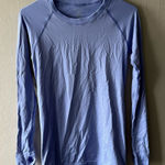 Buffbunny Collection Buff Bunny Light Blue Long Sleeve Top Size Large Photo 0