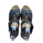 No. 6 Store Shelby Clog on Mid Wedge in Black Leather Size 38 Photo 3