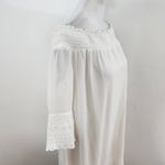 Maurice's White Off The Shoulder Dress NWT Size Large Smocked Ivory Dress Photo 3