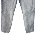 Free People  SZ 29 Cropped Corduroy Pants Mid-Rise Zip-Fly Pockets Gray Washed Photo 5