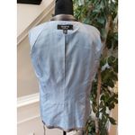 Signature by Larry Levine Jacket Womens Small Purple Plaid 3/4 Sleeve Tie Belted Photo 5