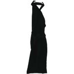 C/MEO COLLECTIVE Stand Still Midi Dress Halter Tie Waist Sleeveless Black XSmall Photo 1