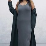 ZARA Women's Blue Grey Long Open Front Jacket Duster Cardigan Sweater Size M Photo 6