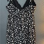 Davi & Dani Black and White Polka Dot Sleeveless Mini Sundress Photo 2