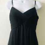 BHLDN Anthropologie  black maxi gown spaghettis‎ straps dress size S Photo 3