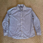 Tommy Hilfiger Men’s Blue and White Button-Down Shirt Size XL Photo 0