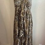 Grace Elements  Cheetah Print High Low Ruffle Maxi Photo 0