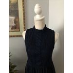Xhilaration Lace Dress M Sleeveless Lined Keyhole Back Two Button Zipper Side Photo 3