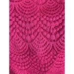 Lilly Pulitzer Jade Pink Tropics scalloped shell lace dress Size S off shoulder Photo 8